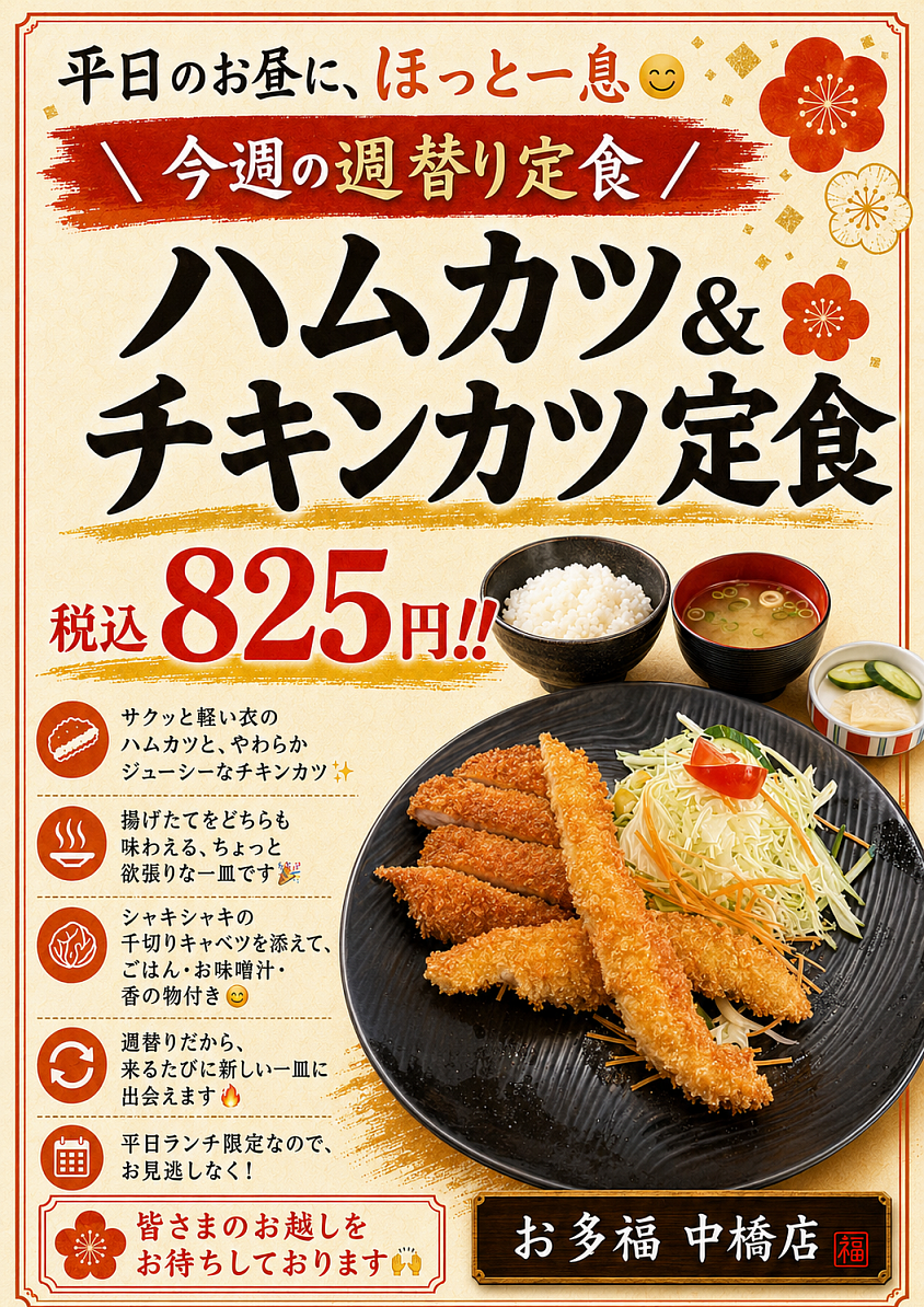 平日ランチ✨