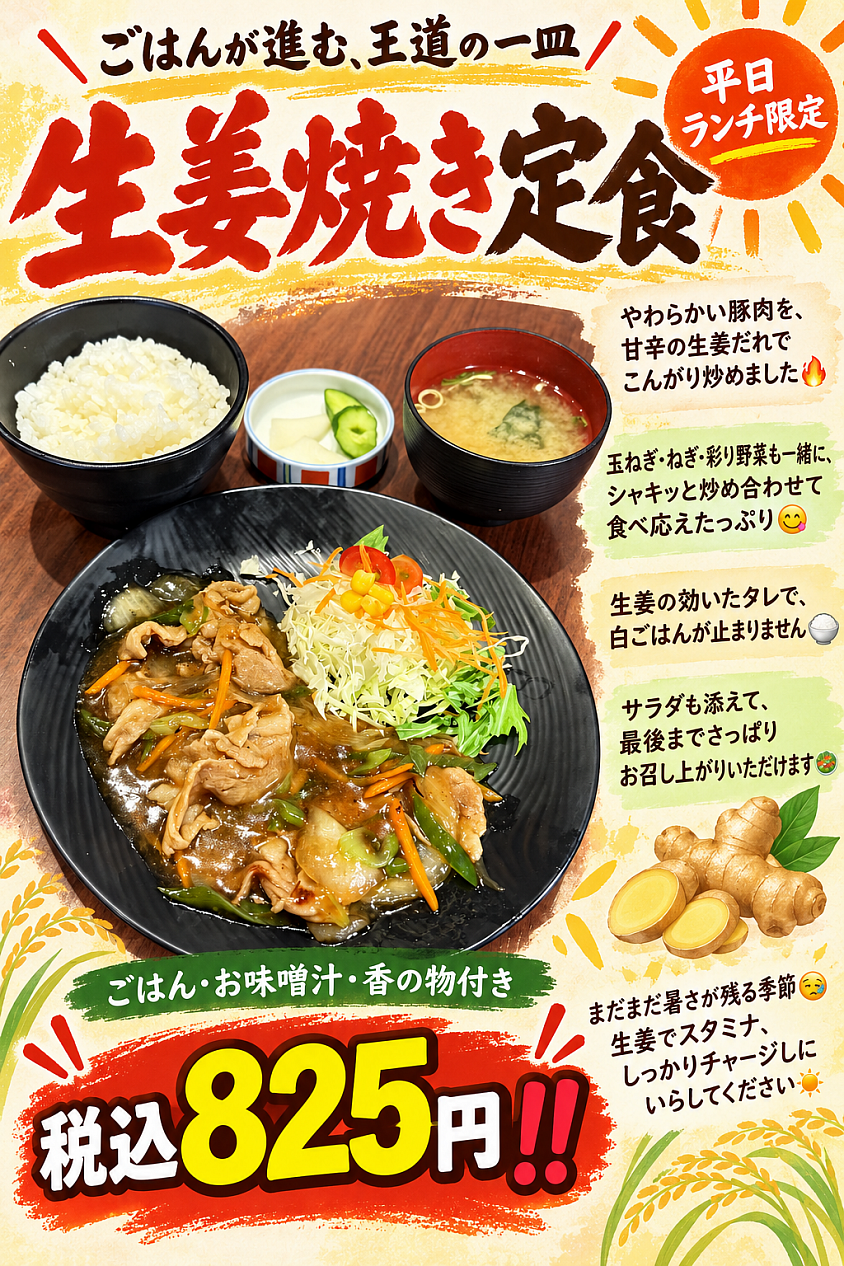 今週の週替わり定食✨
